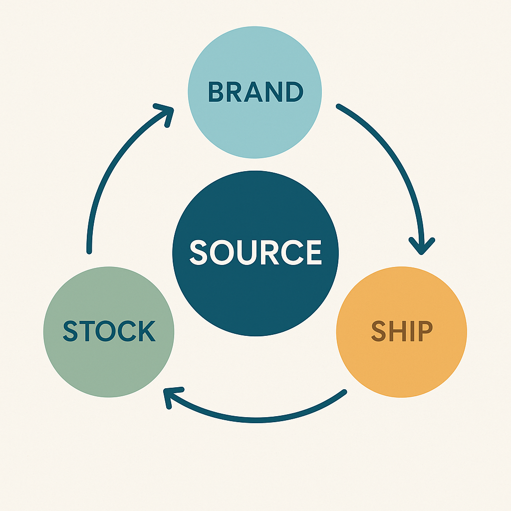 Source, Brand Stock and Ship image
